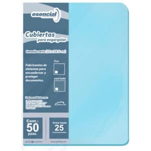 Cubierta Esencial Estriado Azul Claro T/c 50 Pzas