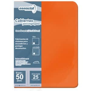 Cubierta Esencial Estriado Naranja T/c 50 Pzas