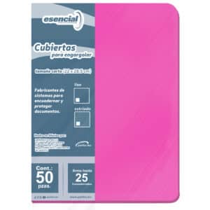 Cubierta Esencial Estriado Rosa T/c 50 Pzas