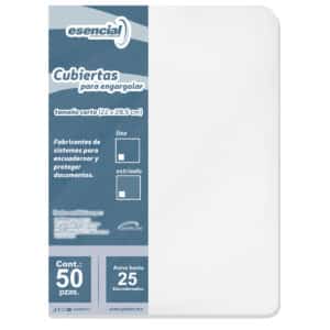 Cubierta Esencial Liso kristal T/c 50 Pzas
