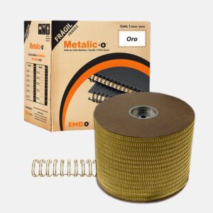 Bobina Arillo Metálico 1″ (Paso 2:1) Oro