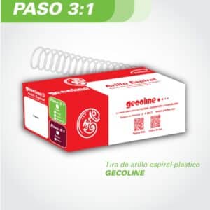 Caja Arillo Espiral 3:1 Gecoline "06mm" Kristal (30 hojas)