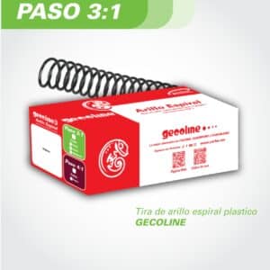 Caja Arillo Espiral 3:1 Gecoline "10mm" Negro (80 hojas)