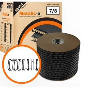 Bobina Arillo Metálico 7/8″ (Paso 2:1) Negro