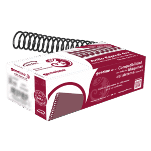 Caja Arillo Espiral 4:1 "08mm" Negro (60 hojas)
