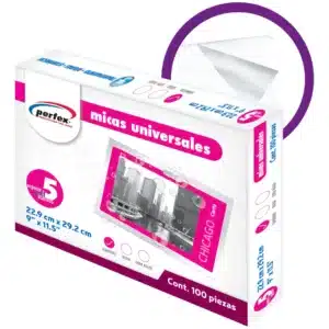 Mica térmica carta 22.9 x 29.2cm 5mil 100 piezas
