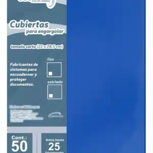 Cubierta Esencial Liso Azul Medio T/c 50 Pzas