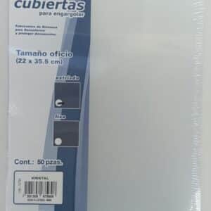 Perfex Cubierta/encuadernar Estriada Esencial Kristal T/o 50 Pzas