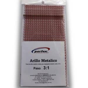 Arillo Metálico Bolsa 1/4 Rojo #4 20T Paso 3:1