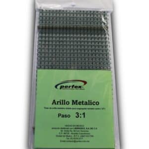 Arillo Metálico Bolsa 1/4 Verde #4 20T