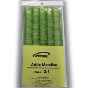 Arillo Metálico Bolsa 3/4 Verde lima #12 10T Paso 2:1