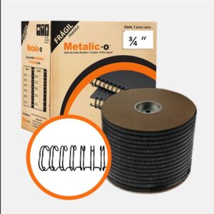 Bobina Arillo Metálico3/4" (Paso 2:1) Negro