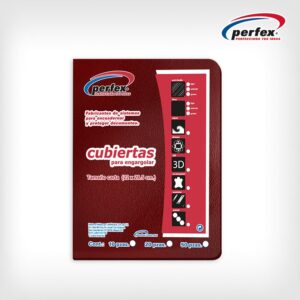 CUBIERTA ECONOPIEL 16 PUNTOS TAMAÑO COLOR GUINDA (50 PIEZAS)