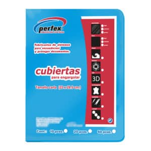 Perfex Cubierta Liso T/c Para Encuadernar Azul Claro Azul Claro